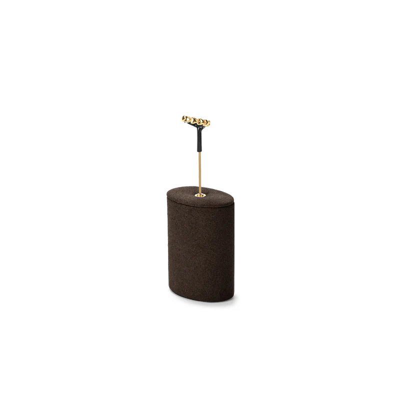 Brown Microfiber Jewelry Display Set