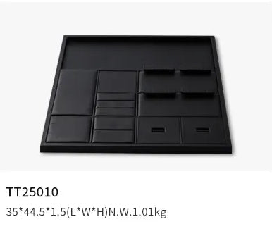 Black PU Leather Jewelry Display Set