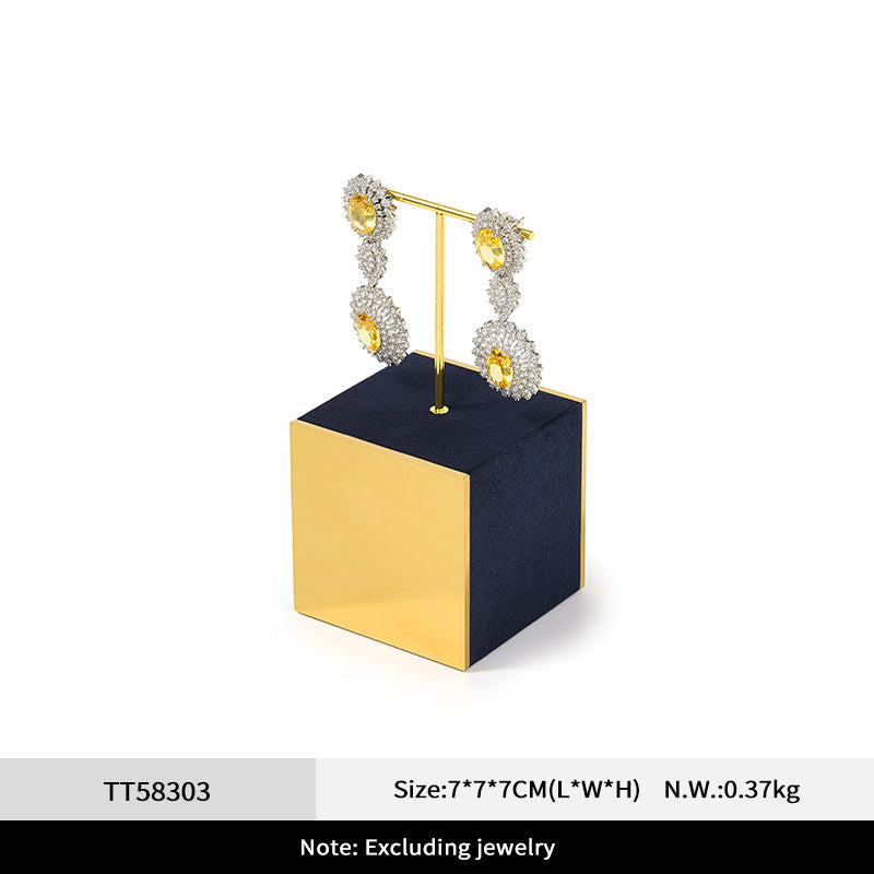 Velvet Metal Jewelry Display Stand