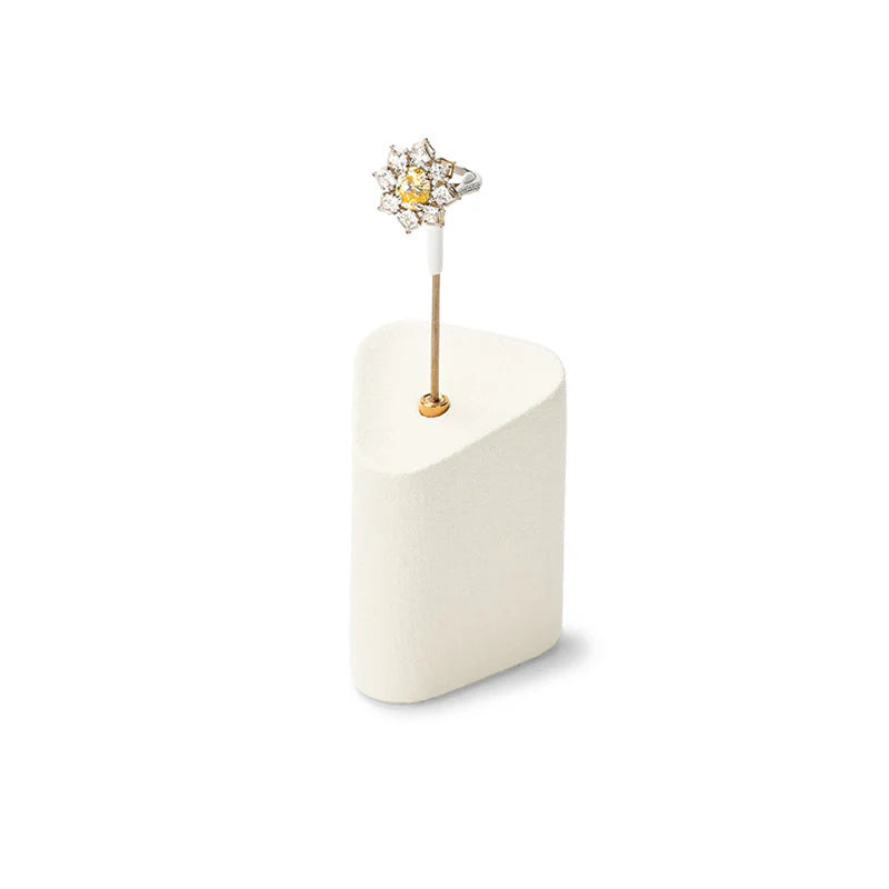 Beige Microfiber Jewelry Display Set