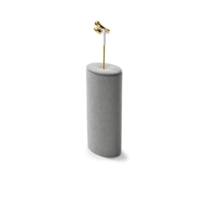 Gray Microfiber Jewelry Display Set