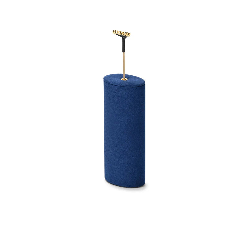 Blue Microfiber Jewelry Display Set