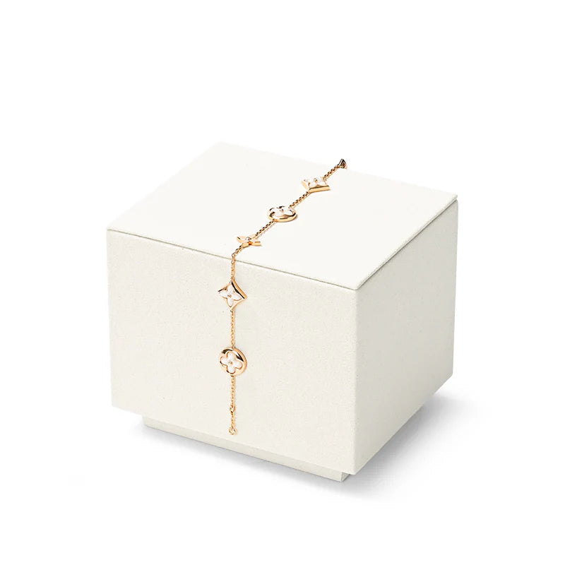 Beige Microfiber Jewelry Display Set