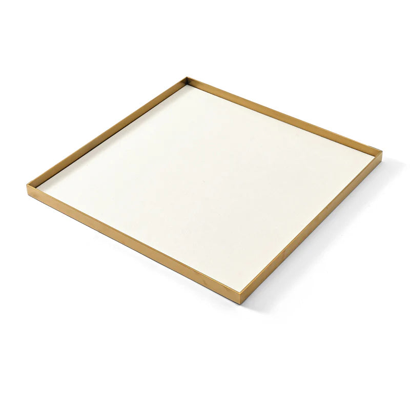 Beige Microfiber Jewelry Display Set