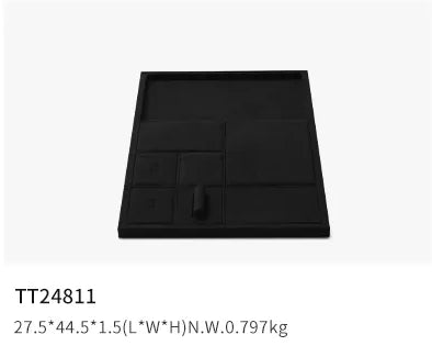 Black Microfiber Jewelry Display Set