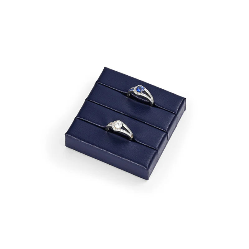 Blue PU Leather Jewelry Display Set