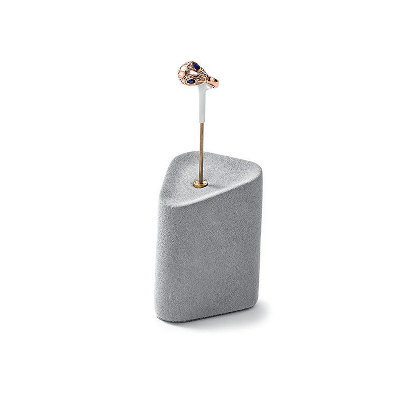 Gray Microfiber Jewelry Display Set