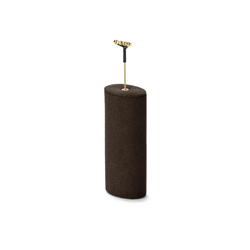 Brown Microfiber Jewelry Display Set