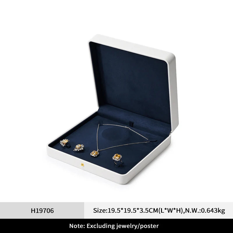 White & Blue Jewelry Box