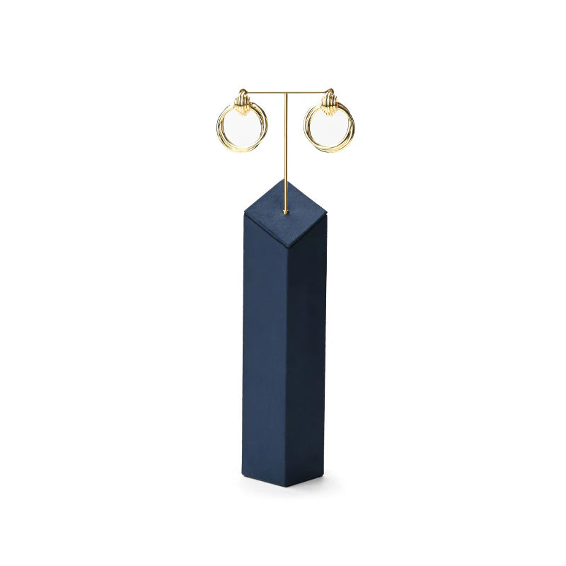 Blue Microfiber Jewelry Display Set