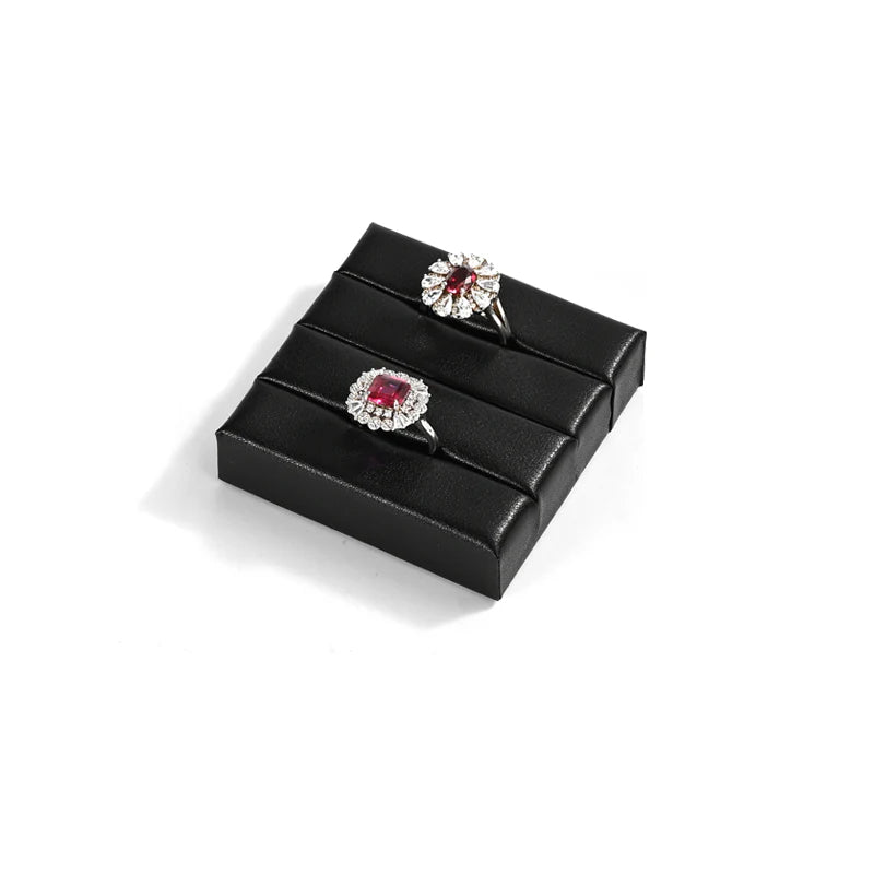 Black PU Leather Jewelry Display Set