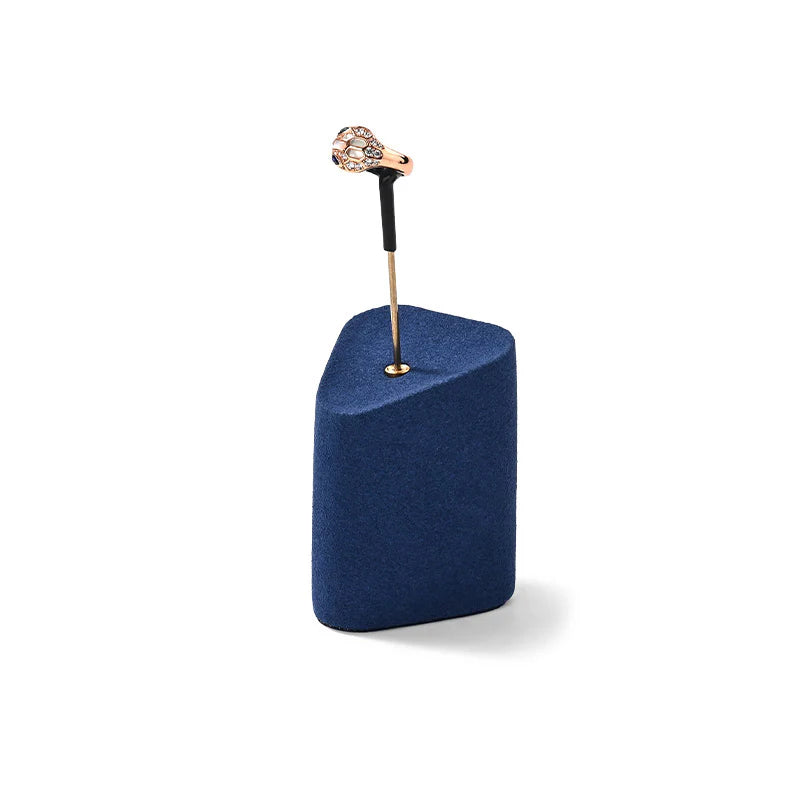 Blue Microfiber Jewelry Display Set