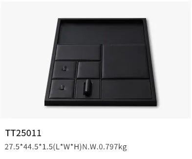 Black PU Leather Jewelry Display Set