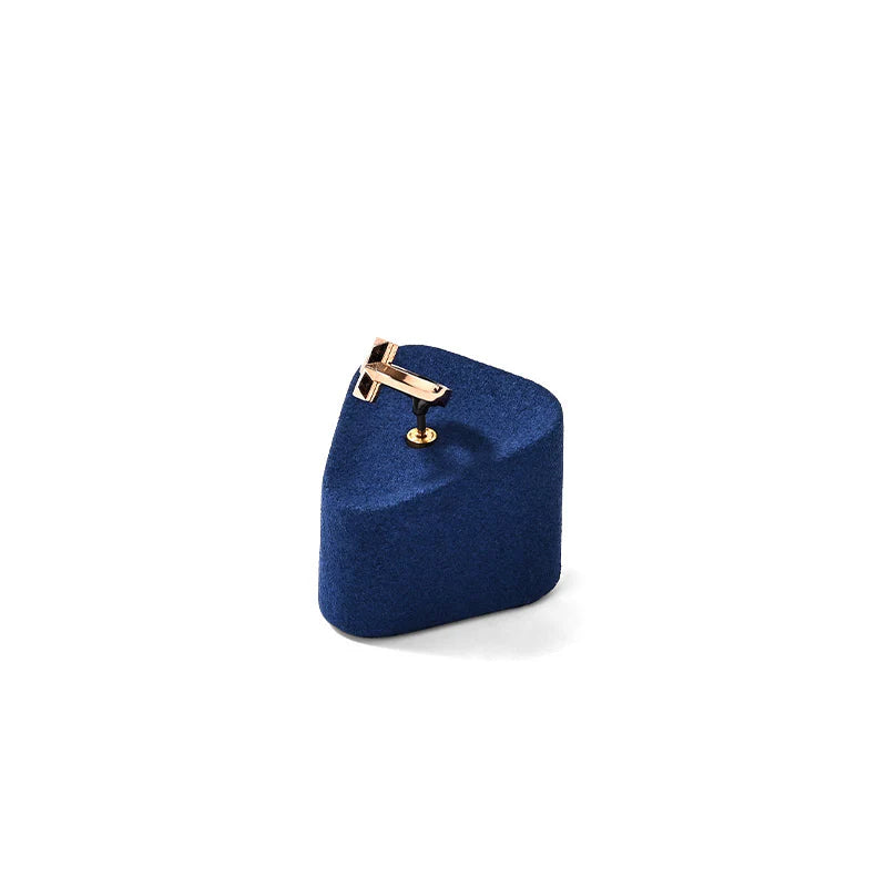 Blue Microfiber Jewelry Display Set