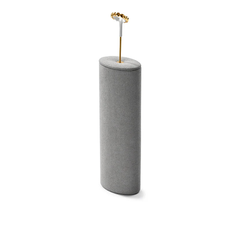 Gray Microfiber Jewelry Display Set