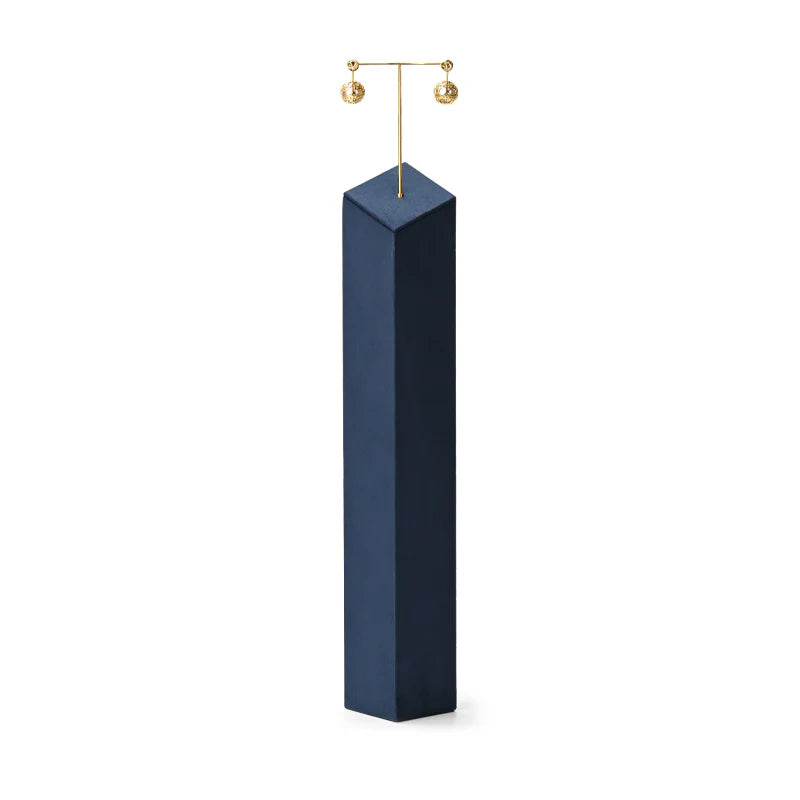 Blue Microfiber Jewelry Display Set