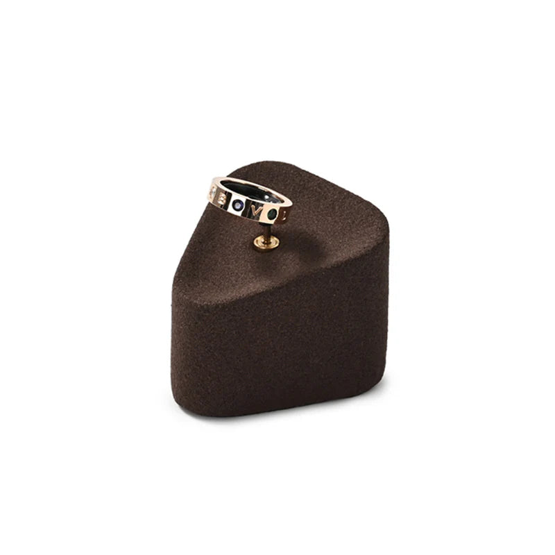 Brown Microfiber Jewelry Display Set