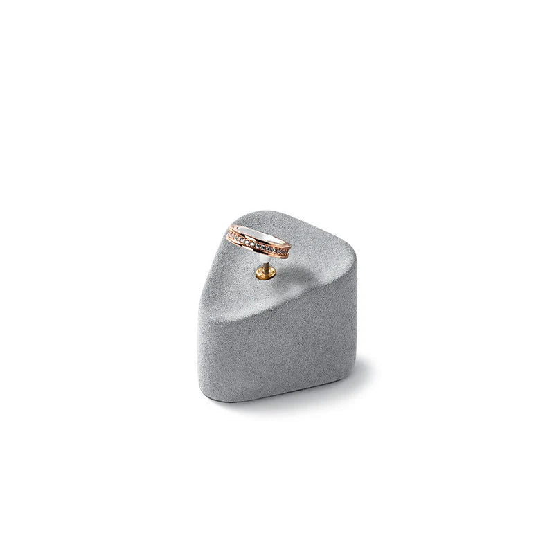 Gray Microfiber Jewelry Display Set