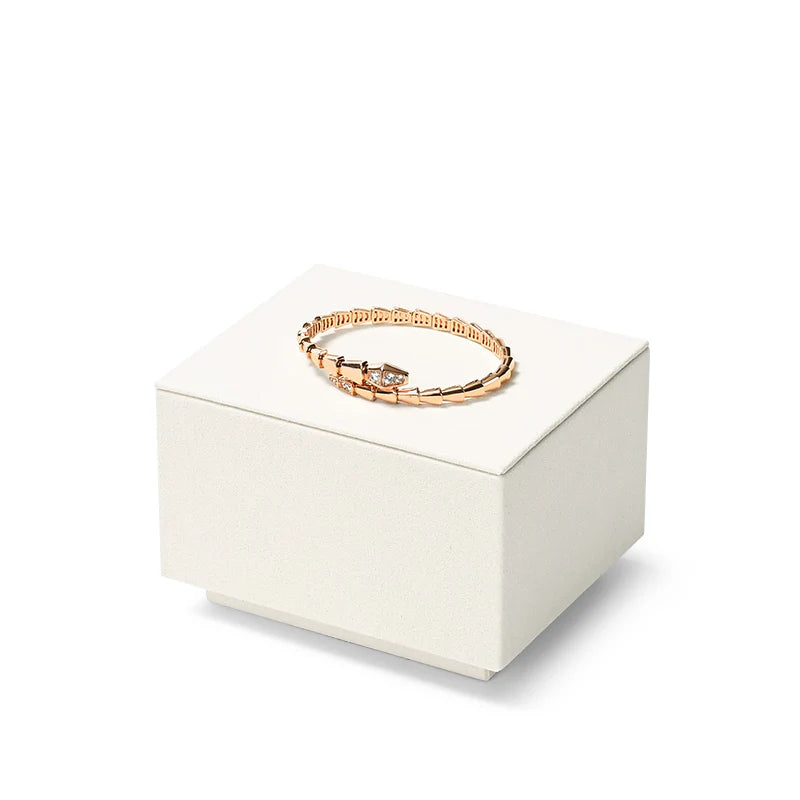Beige Microfiber Jewelry Display Set