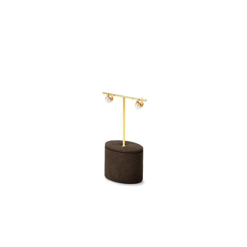 Brown Microfiber Jewelry Display Set