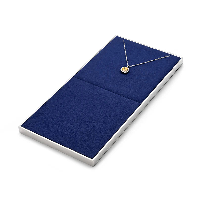 Blue Microfiber Jewelry Display Set