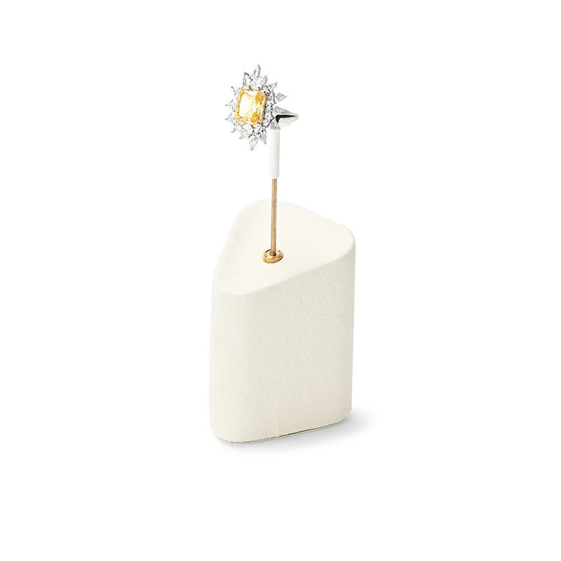 Beige Microfiber Jewelry Display Set