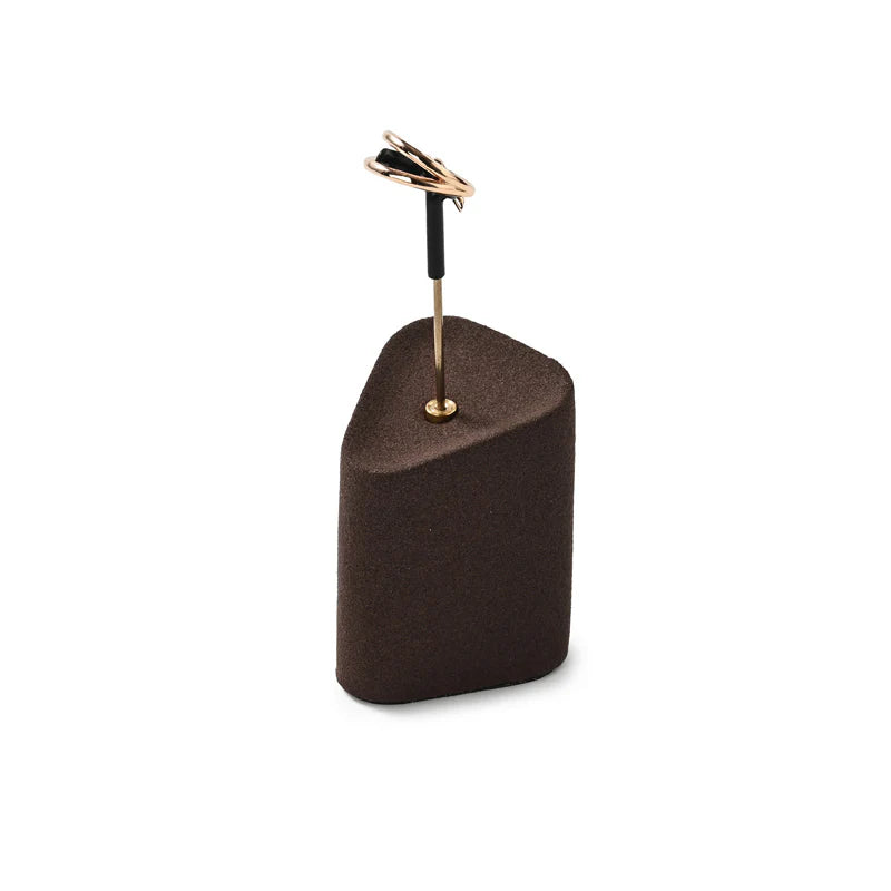 Brown Microfiber Jewelry Display Set
