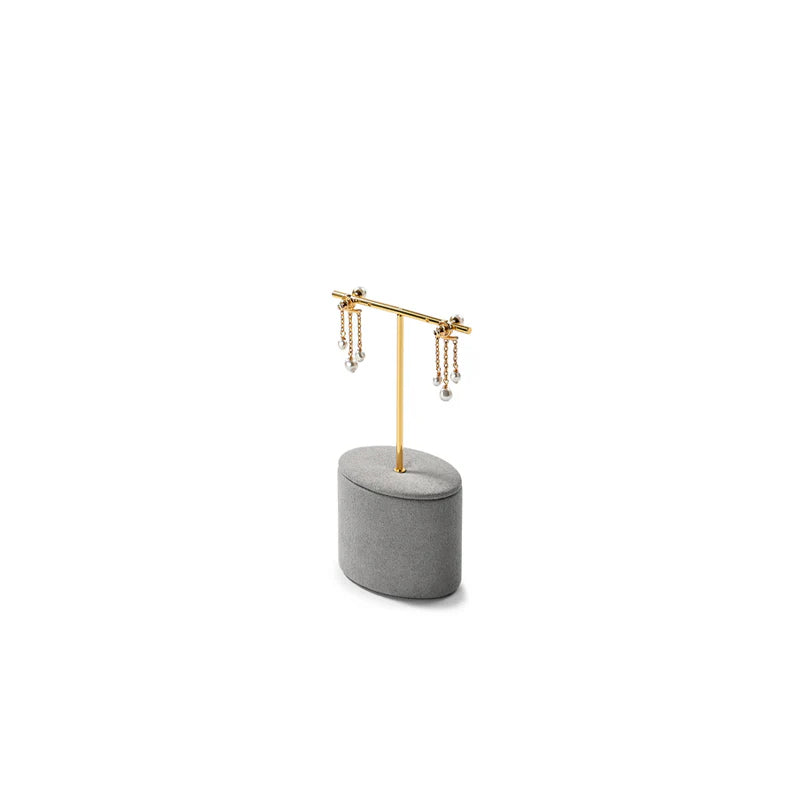 Gray Microfiber Jewelry Display Set