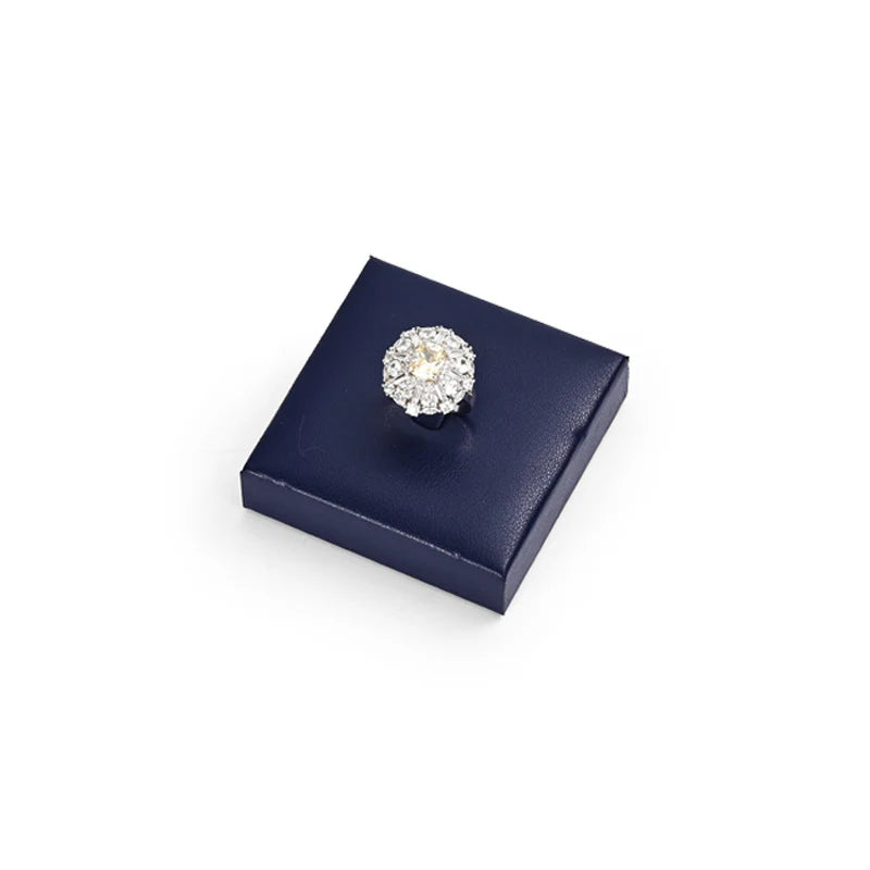 Blue PU Leather Jewelry Display Set