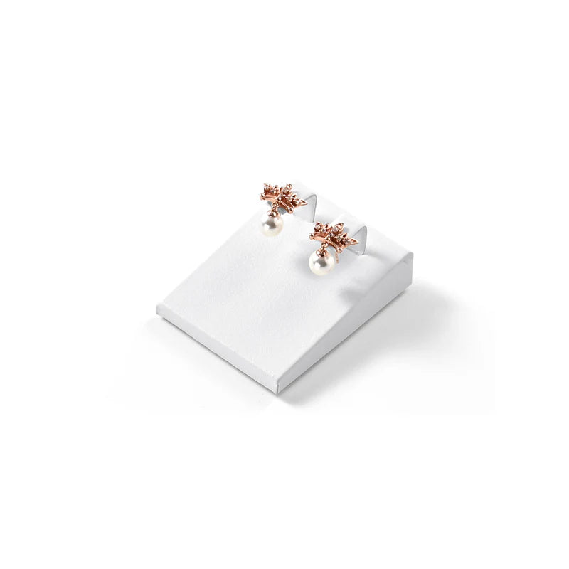 White PU Leather Jewelry Display Set