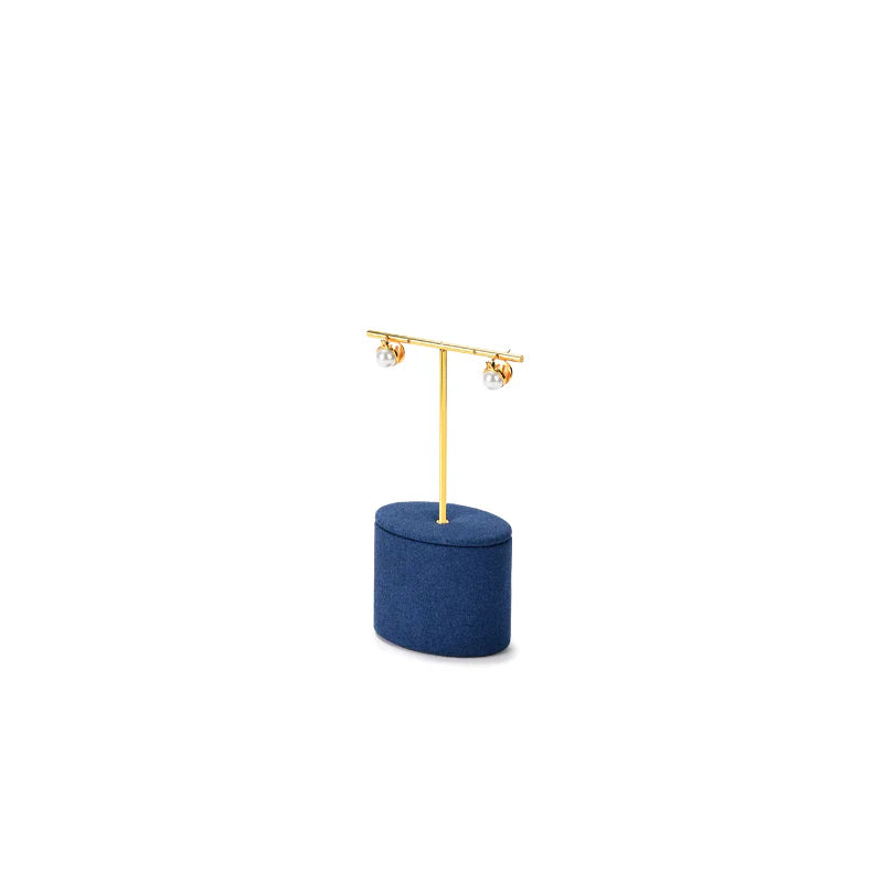 Blue Microfiber Jewelry Display Set