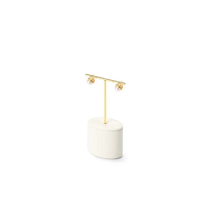 Beige Microfiber Jewelry Display Set