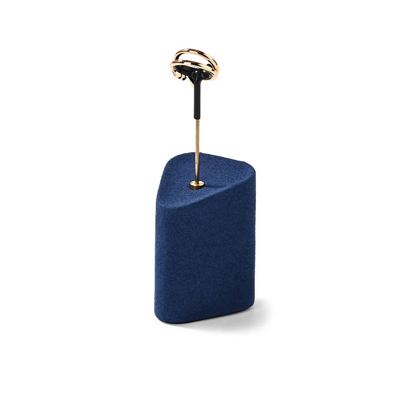 Blue Microfiber Jewelry Display Set