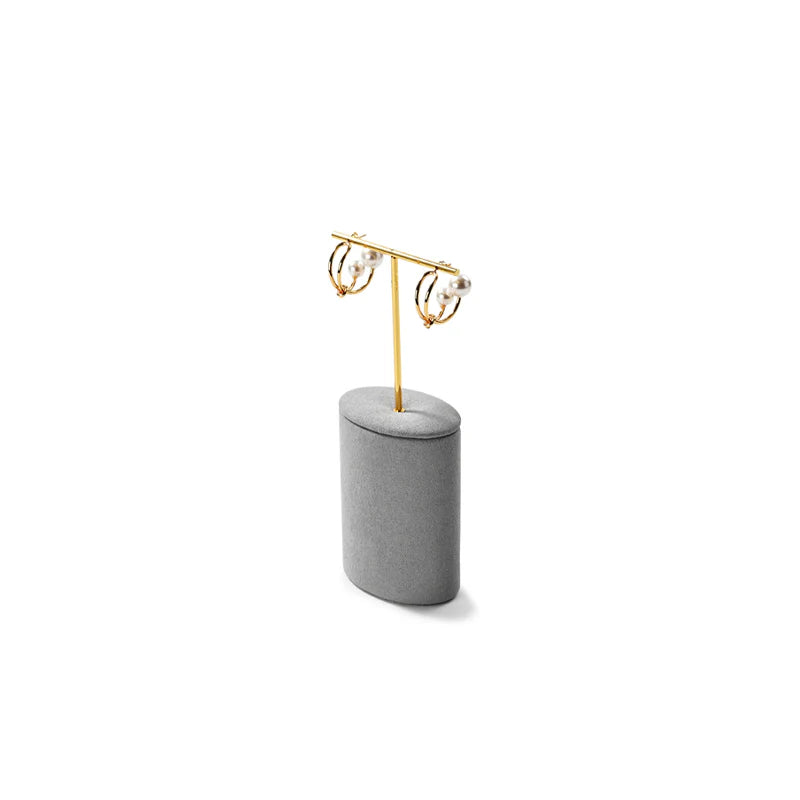 Gray Microfiber Jewelry Display Set