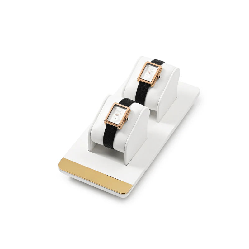 White PU Leather Jewelry Display Set