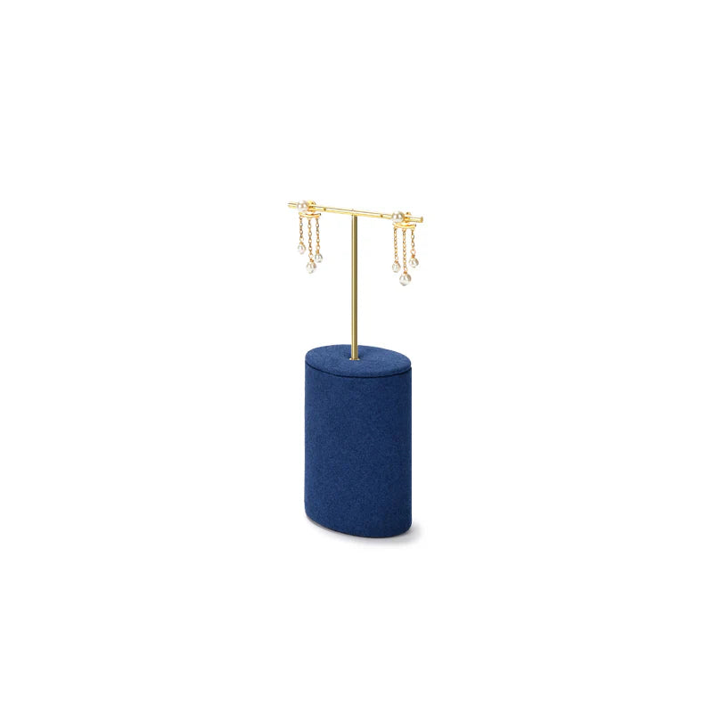 Blue Microfiber Jewelry Display Set