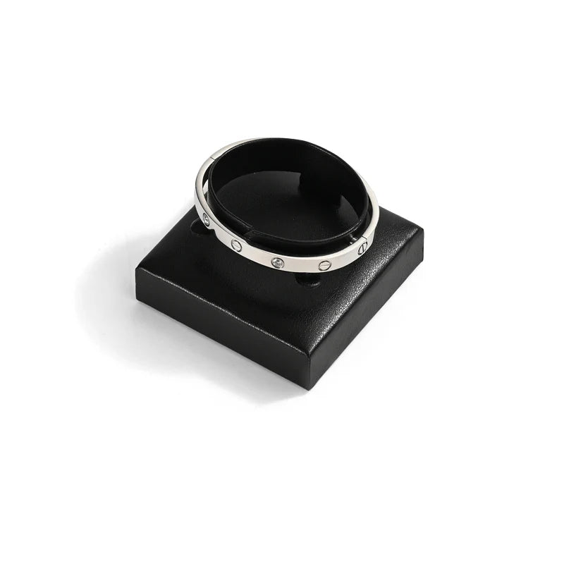 Black PU Leather Jewelry Display Set
