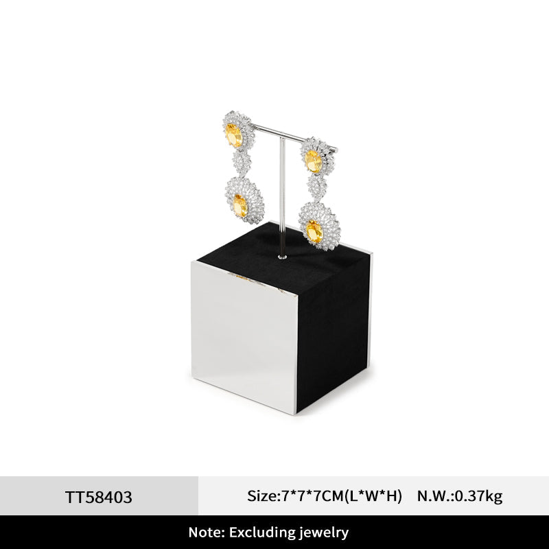 Velvet Metal Jewelry Display Stand