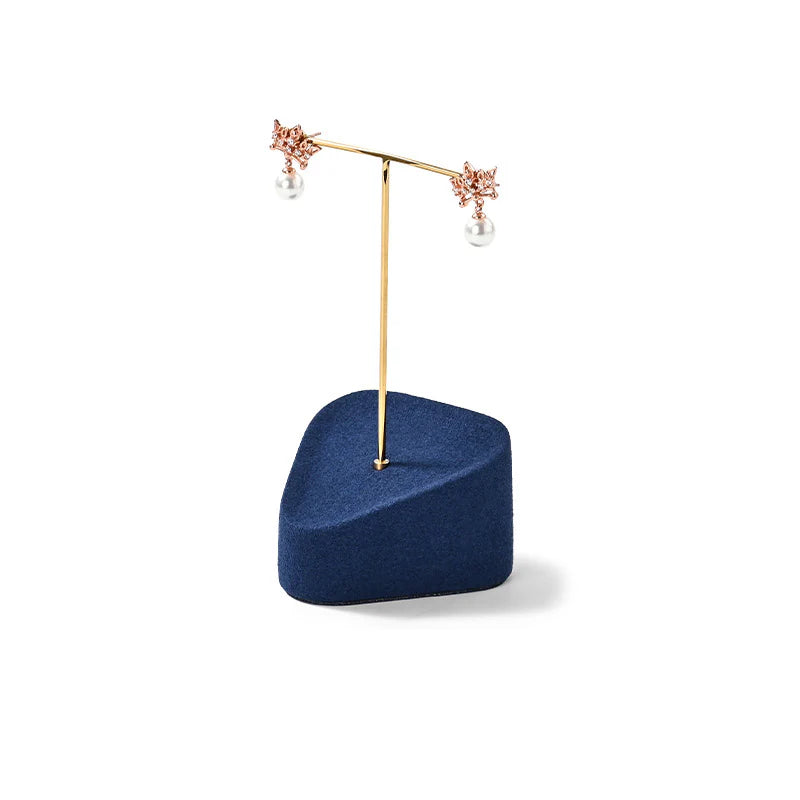 Blue Microfiber Jewelry Display Set