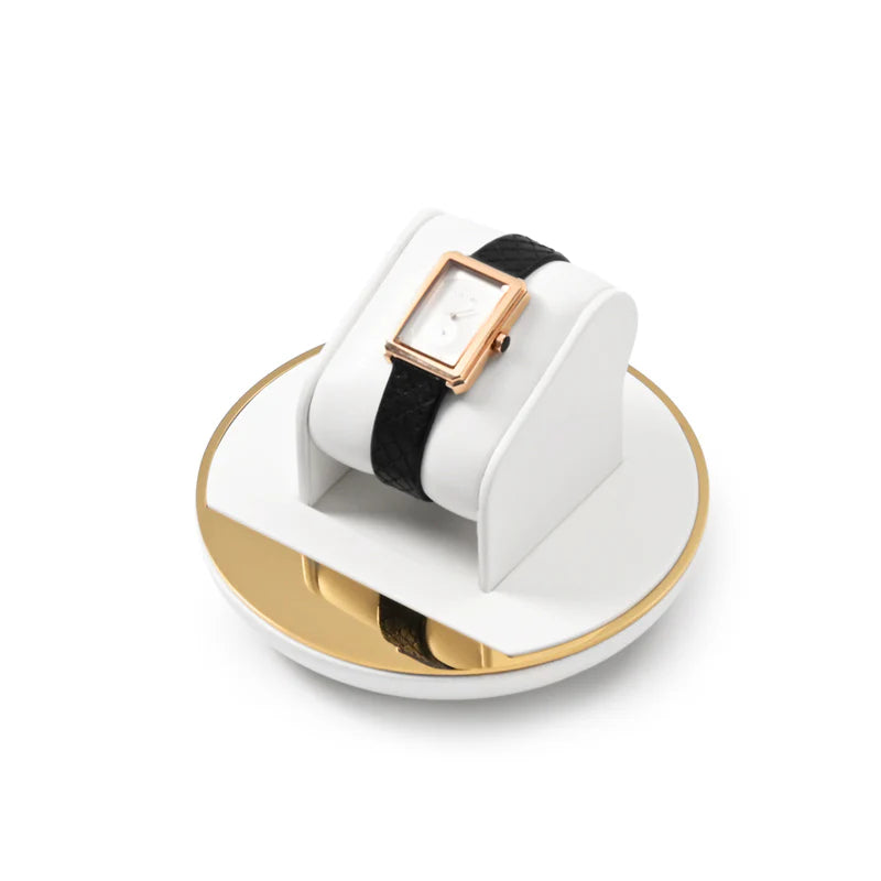 White PU Leather Jewelry Display Set