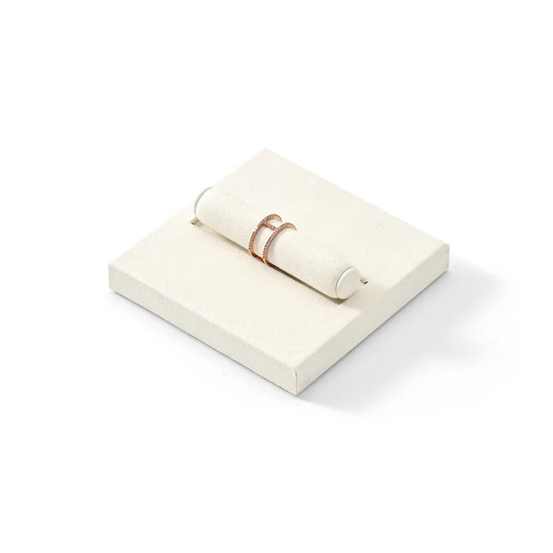 Beige Microfiber Jewelry Display Set