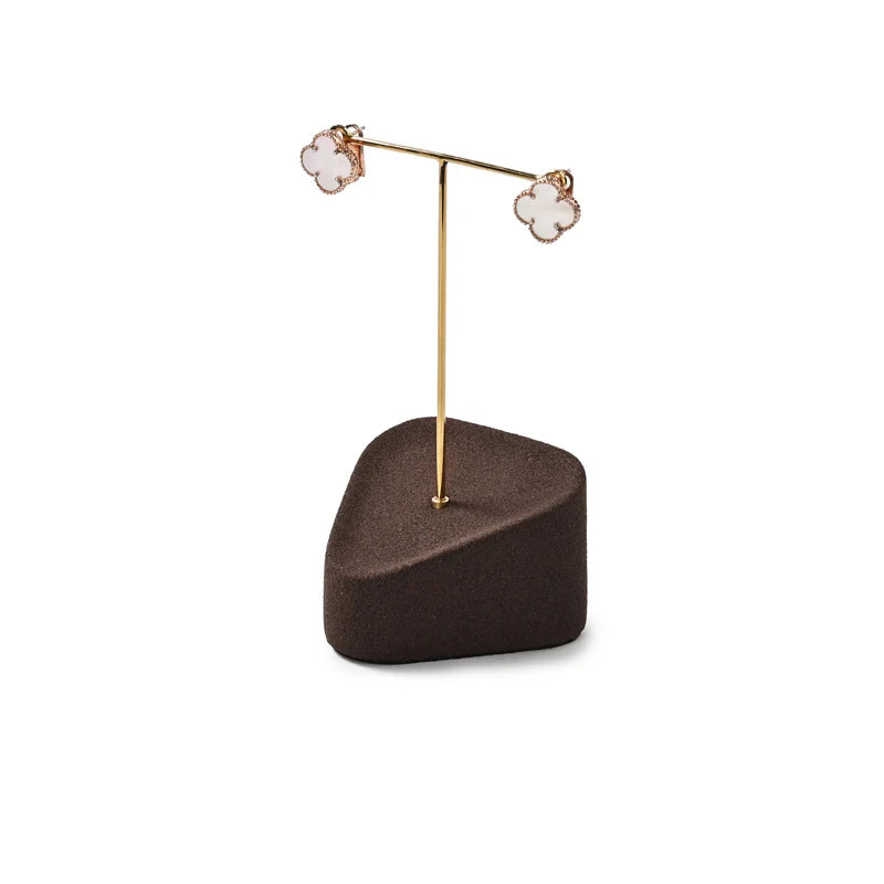 Brown Microfiber Jewelry Display Set