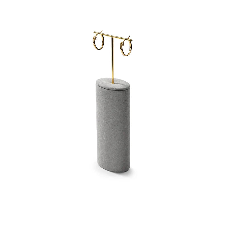 Gray Microfiber Jewelry Display Set
