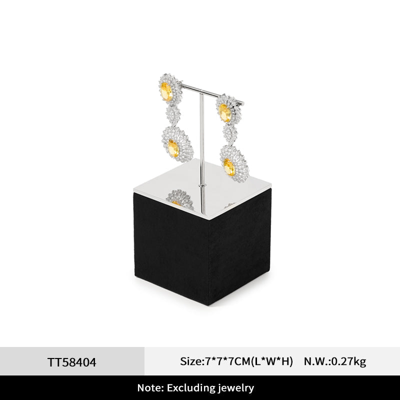 Velvet Metal Jewelry Display Stand