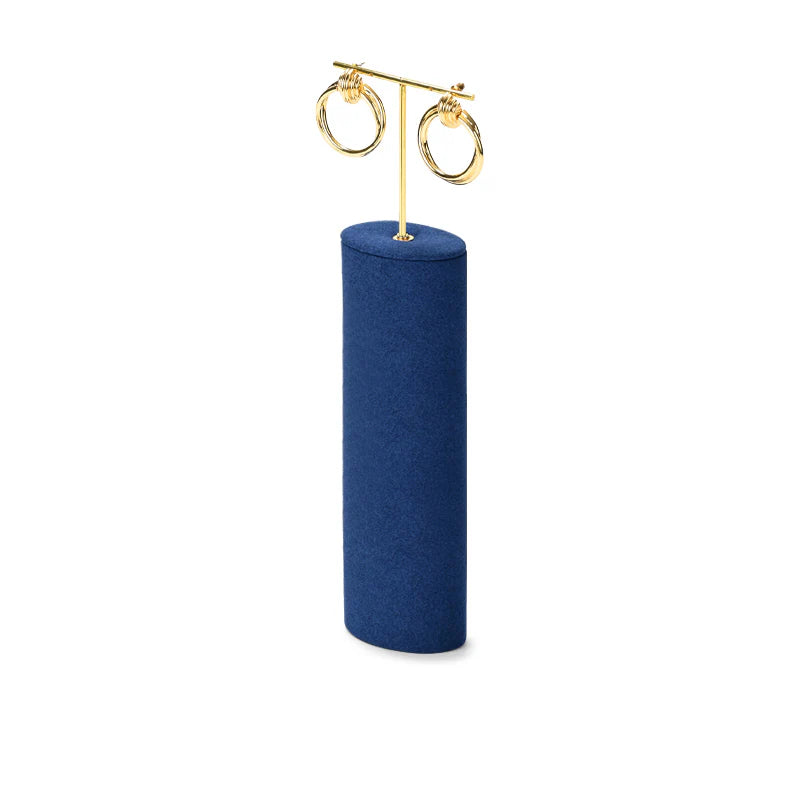 Blue Microfiber Jewelry Display Set