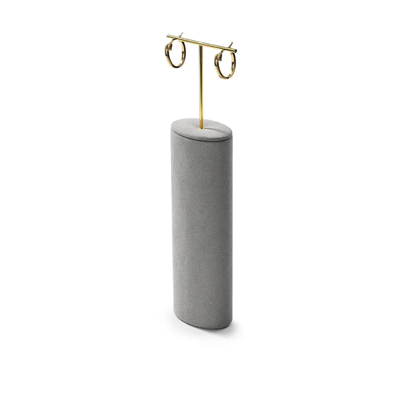 Gray Microfiber Jewelry Display Set