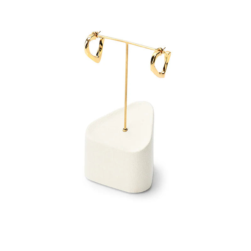 Beige Microfiber Jewelry Display Set