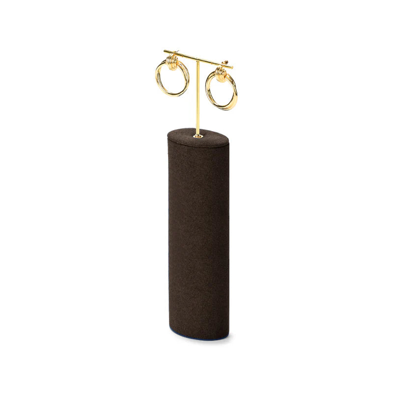 Brown Microfiber Jewelry Display Set
