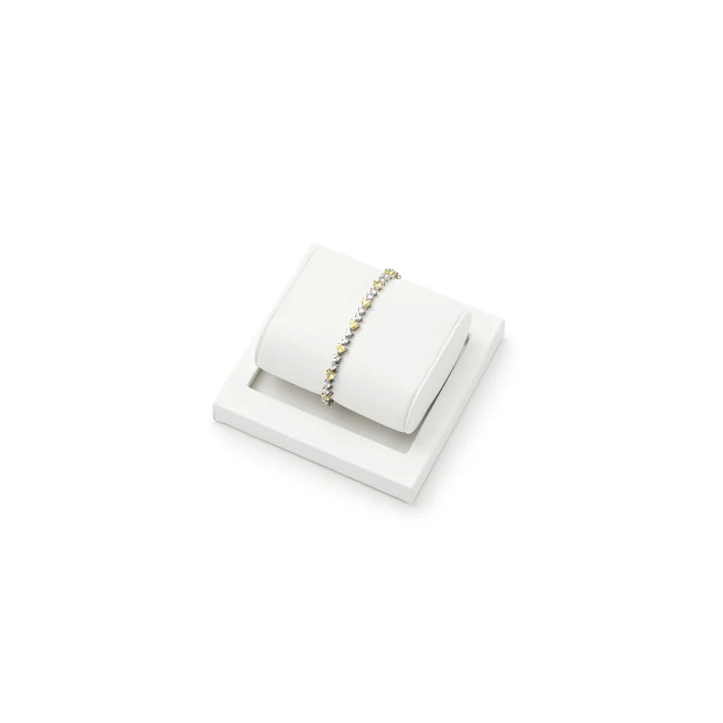 White PU Leather Jewelry Display Set