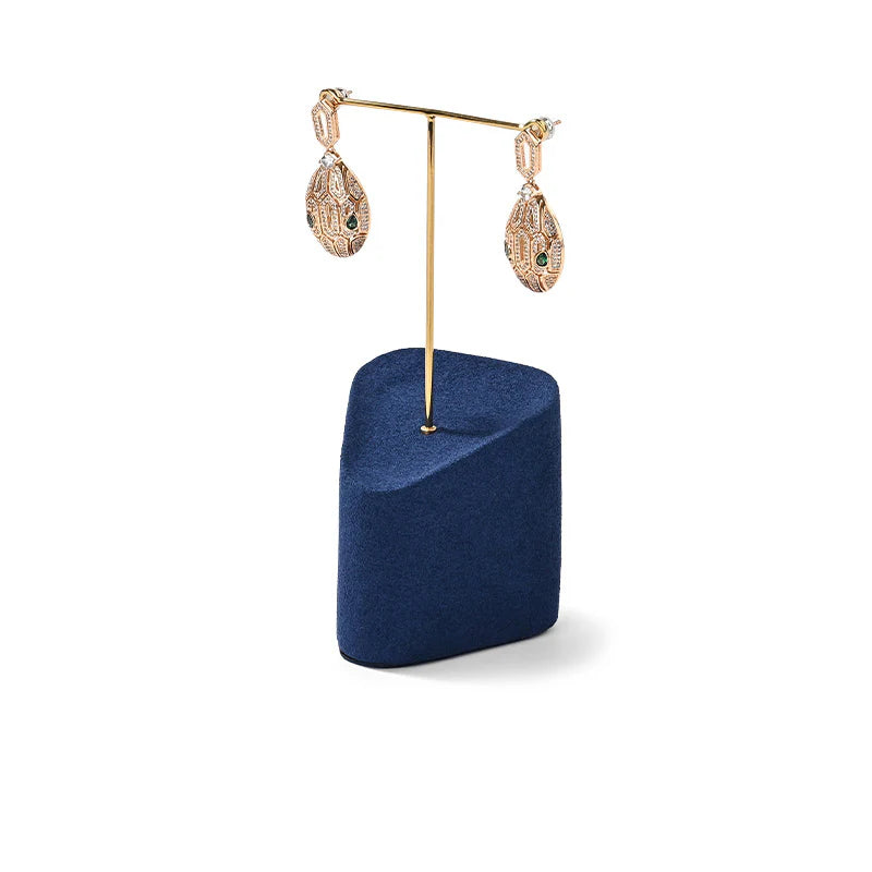 Blue Microfiber Jewelry Display Set